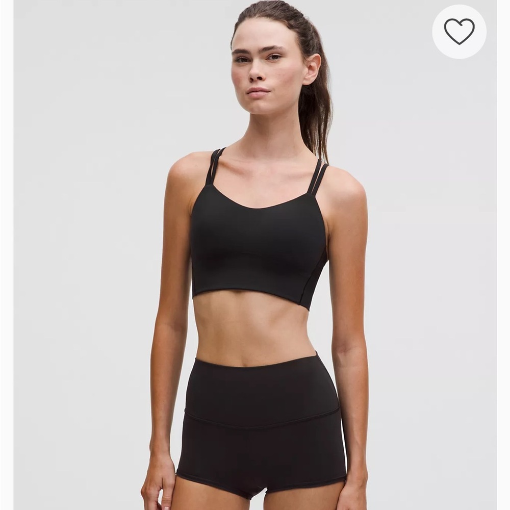 Lululemon Like a Cloud Longline Black Sports Bra B/C cup